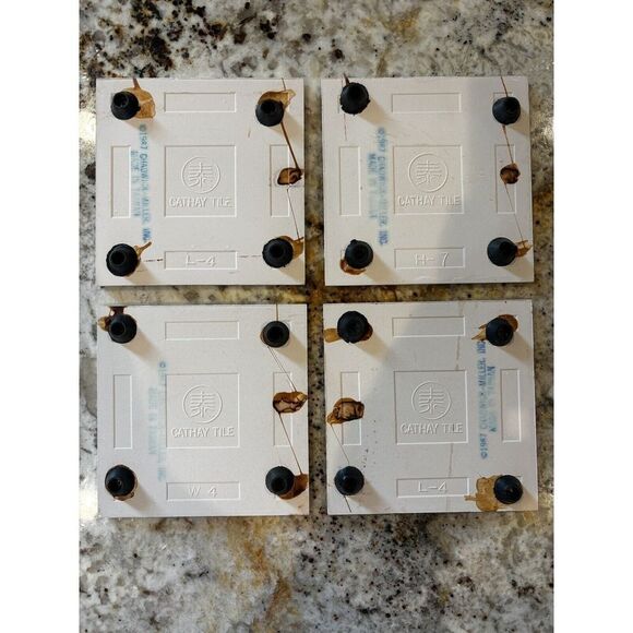 1987 Chadwick Miller Set Of Geese Coasters (4) Cathay Tile - Picture 6 of 6